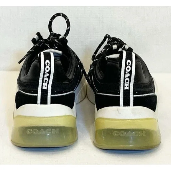 Coach Citysole  Runner Women’s Size 10 B Black White Sneakers Shoes Lace Up - Picture 7 of 12